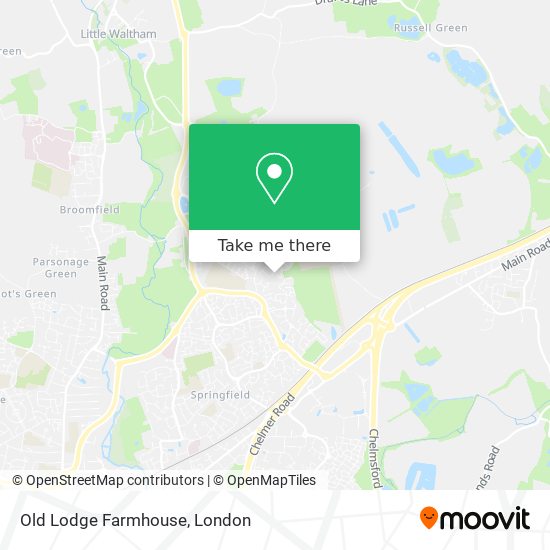 Old Lodge Farmhouse map