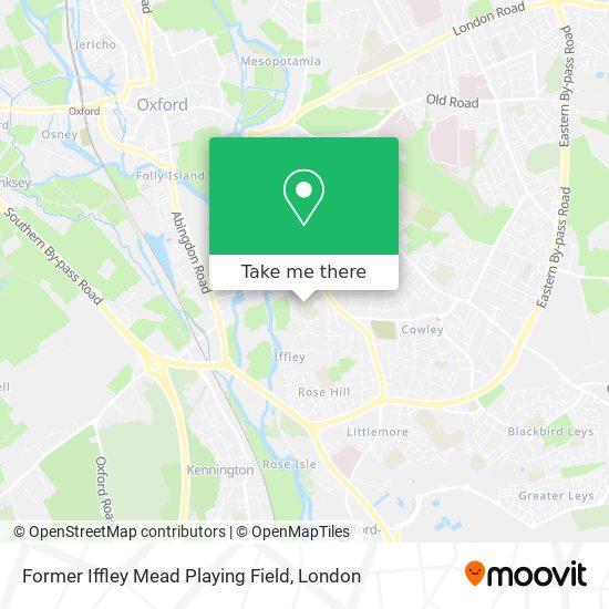 Former Iffley Mead Playing Field map