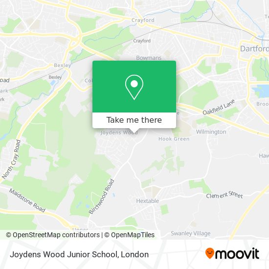 Joydens Wood Junior School map