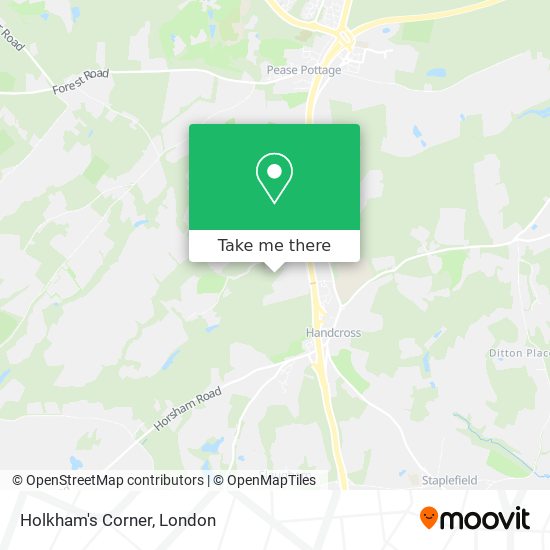 Holkham's Corner map
