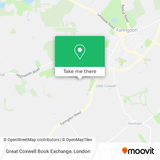 Great Coxwell Book Exchange map