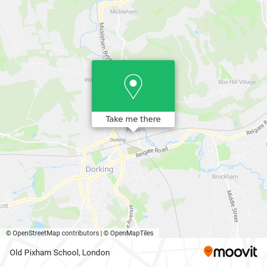 Old Pixham School map