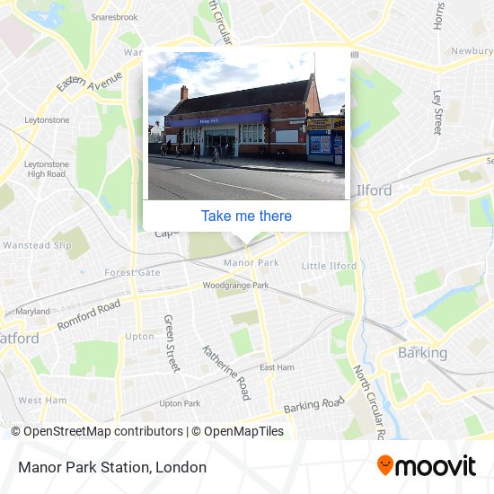 Manor Park Station map