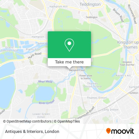 Antiques & Interiors map