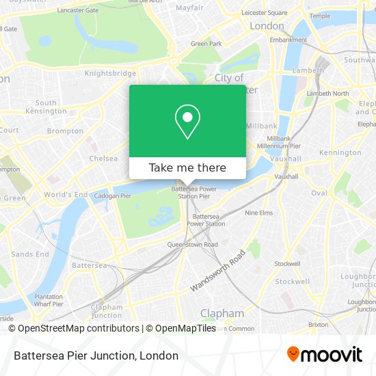 Battersea Pier Junction map