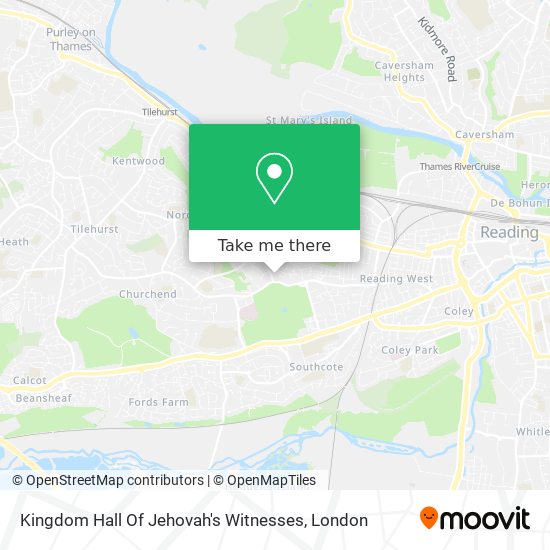 Kingdom Hall Of Jehovah's Witnesses map