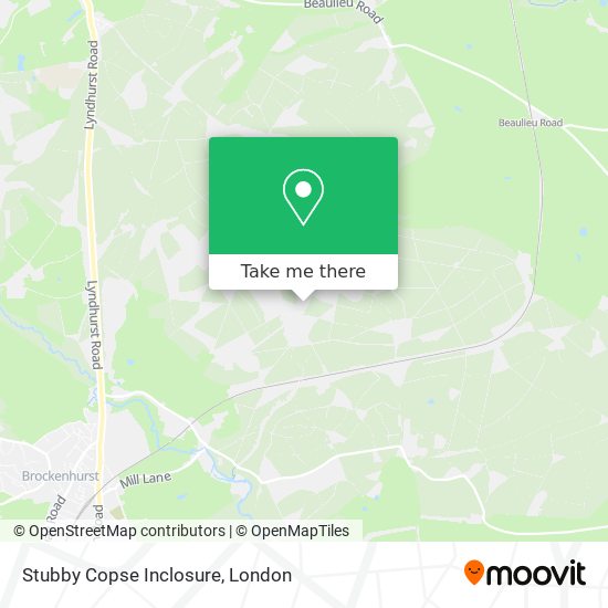 Stubby Copse Inclosure map