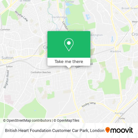 British Heart Foundation Customer Car Park map