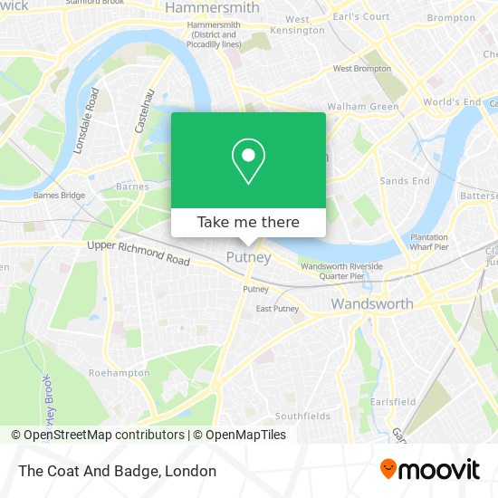 The Coat And Badge map
