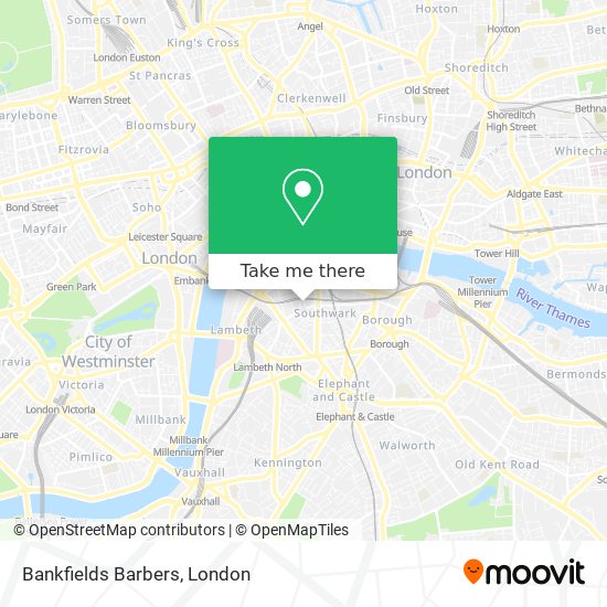 Bankfields Barbers map