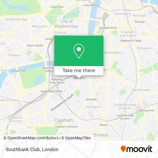 Southbank Club map