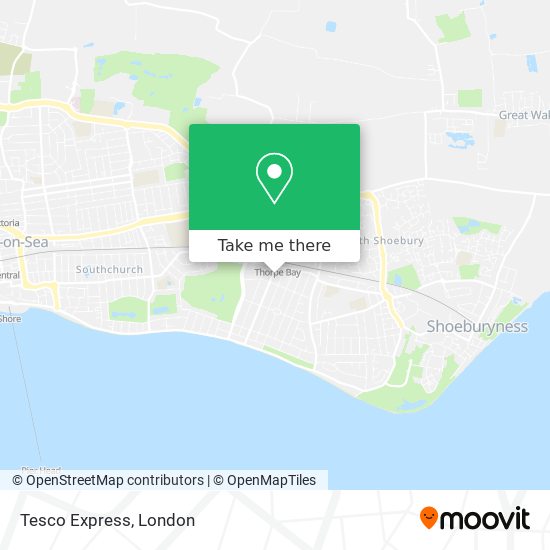 Tesco Express map