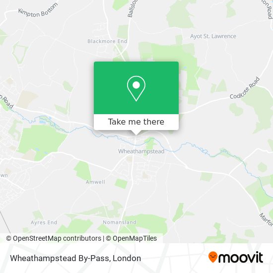Wheathampstead By-Pass map