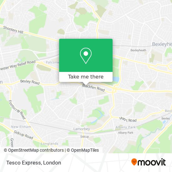 Tesco Express map