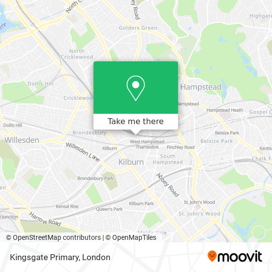 Kingsgate Primary map