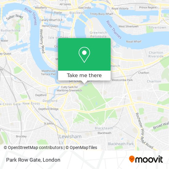 Park Row Gate map