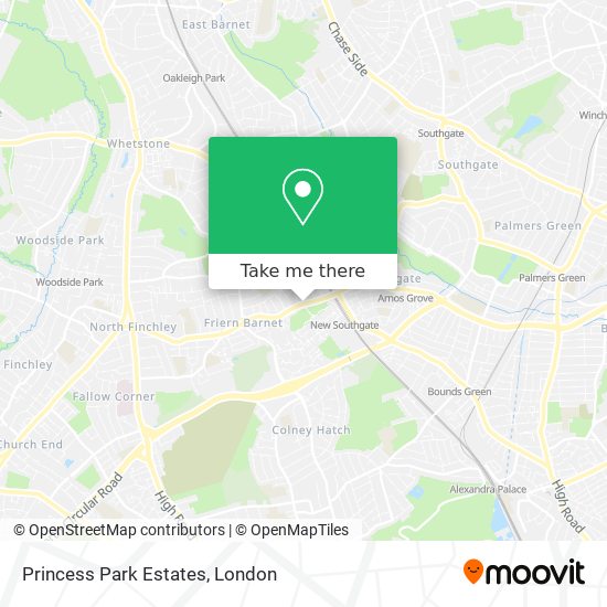 Princess Park Estates map