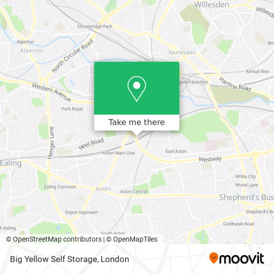 Big Yellow Self Storage map