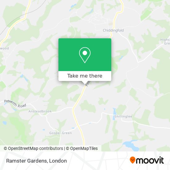 Ramster Gardens map