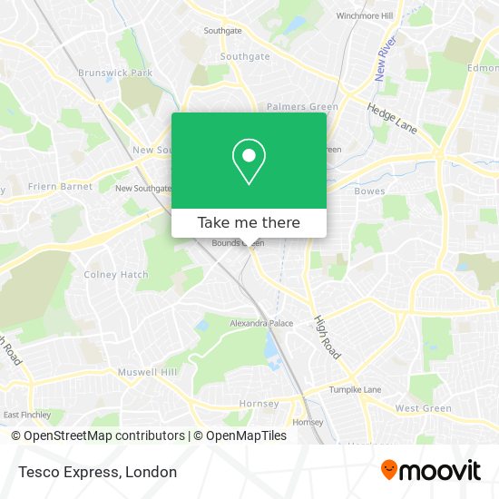 Tesco Express map