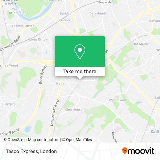 Tesco Express map