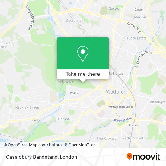 Cassiobury Bandstand map