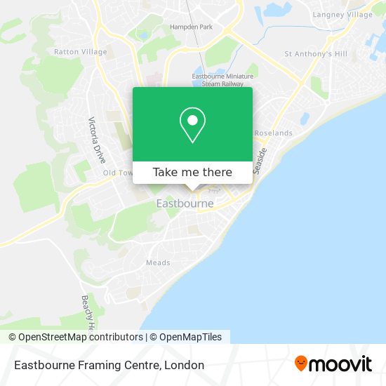 Eastbourne Framing Centre map