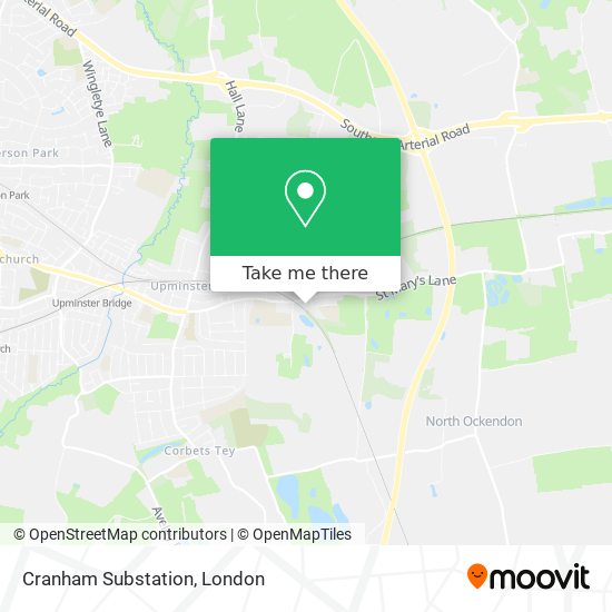 Cranham Substation map