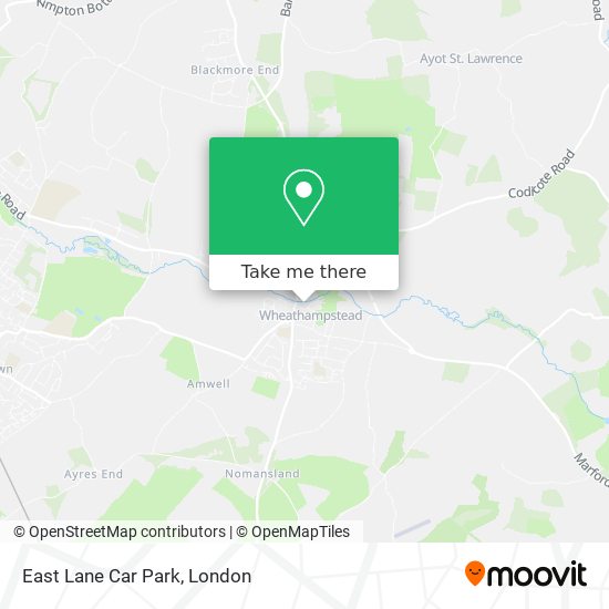 East Lane Car Park map