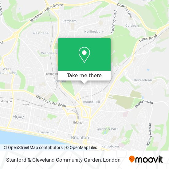 Stanford & Cleveland Community Garden map
