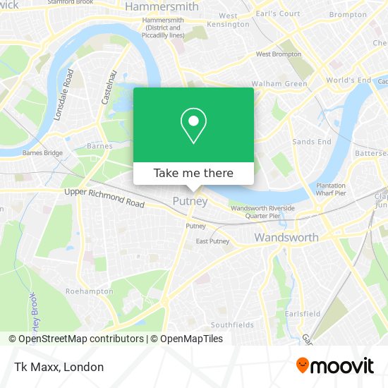 Tk Maxx map