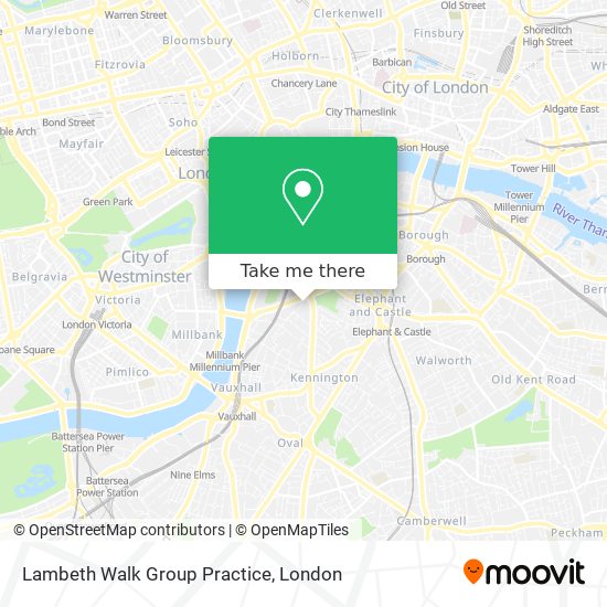 Lambeth Walk Group Practice map