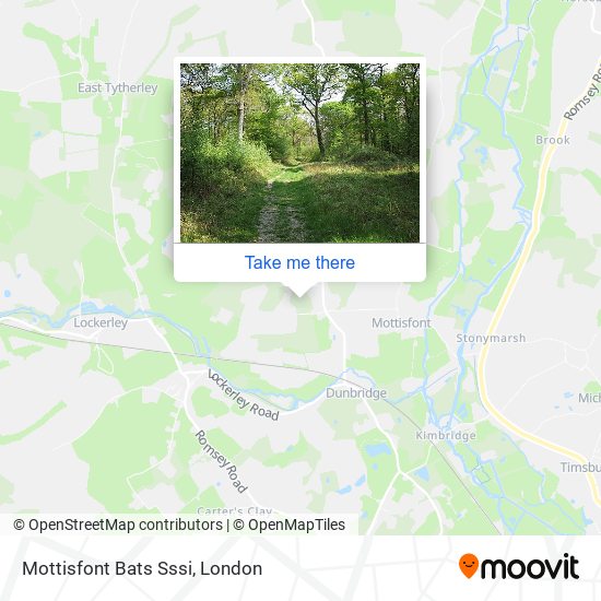 Mottisfont Bats Sssi map
