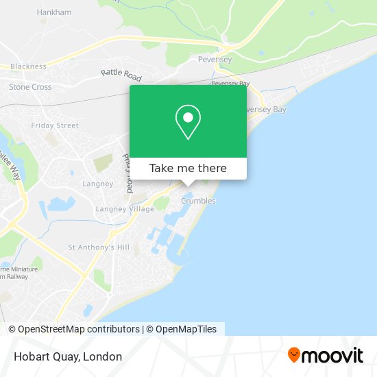 Hobart Quay map