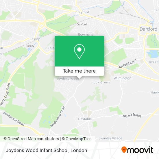 Joydens Wood Infant School map