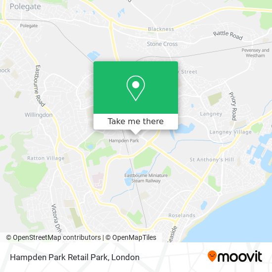 Hampden Park Retail Park map