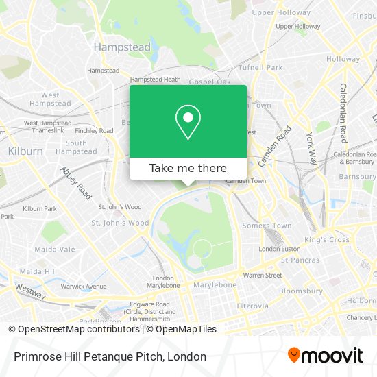 Primrose Hill Petanque Pitch map