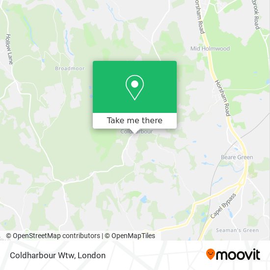 Coldharbour Wtw map