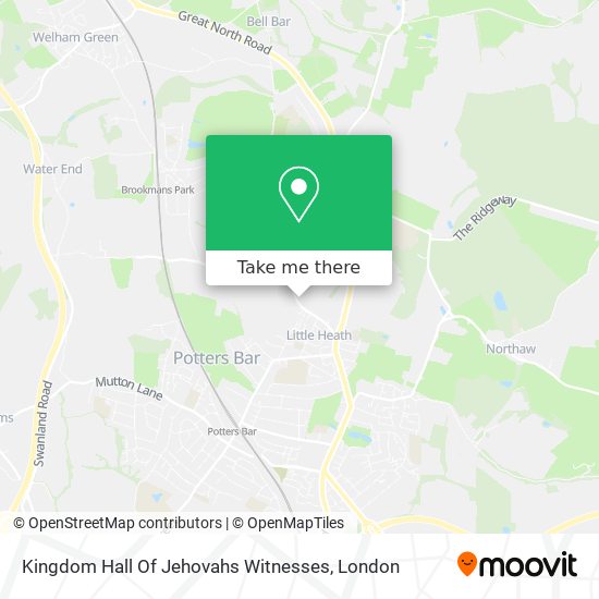 Kingdom Hall Of Jehovahs Witnesses map