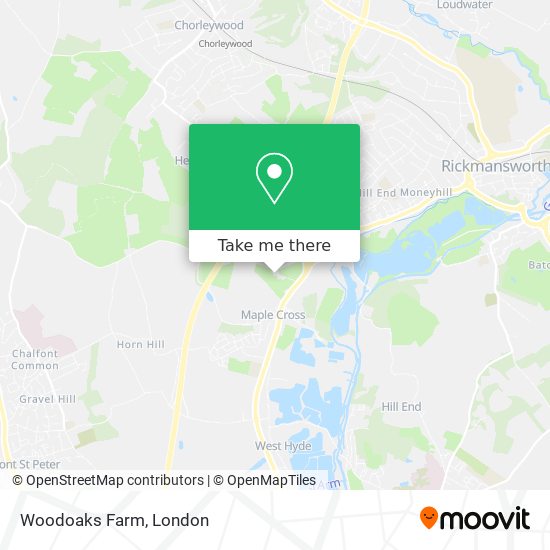 Woodoaks Farm map