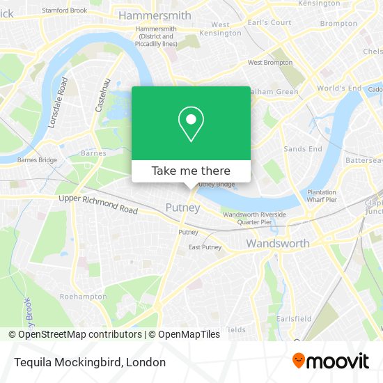 Tequila Mockingbird map