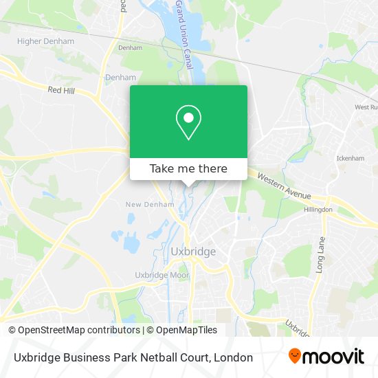 Uxbridge Business Park Netball Court map