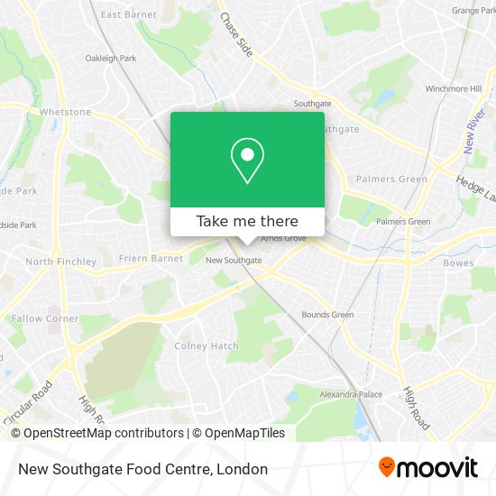 New Southgate Food Centre map