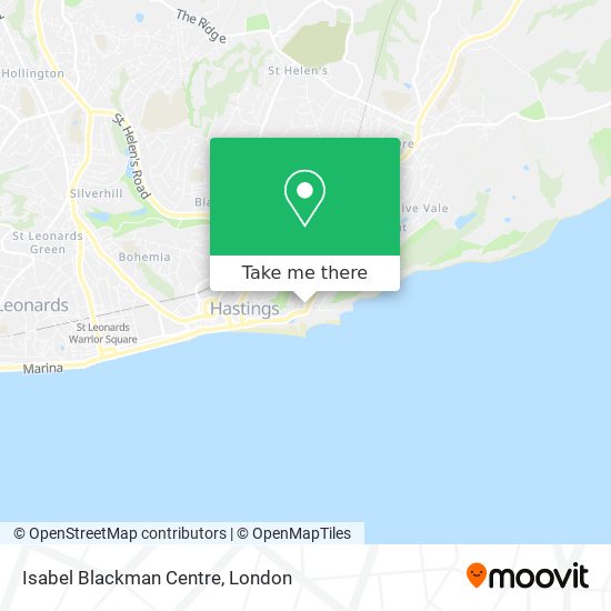 Isabel Blackman Centre map