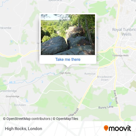 High Rocks map