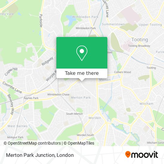 Merton Park Junction map