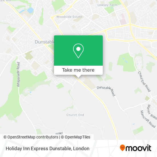 Holiday Inn Express Dunstable map