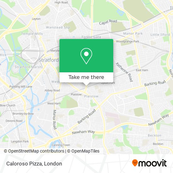 Caloroso Pizza map