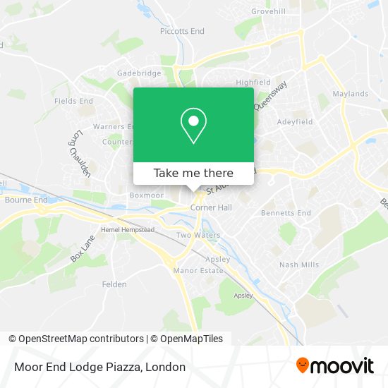 Moor End Lodge Piazza map