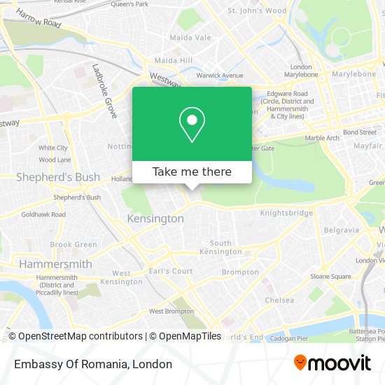 Embassy Of Romania map